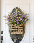 The Faux Wildflower Door Basket