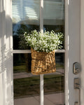 The Faux Baby's Breath Door Basket