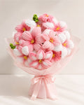 Handmade Pipe Cleaner Bouquet – Blush Lily