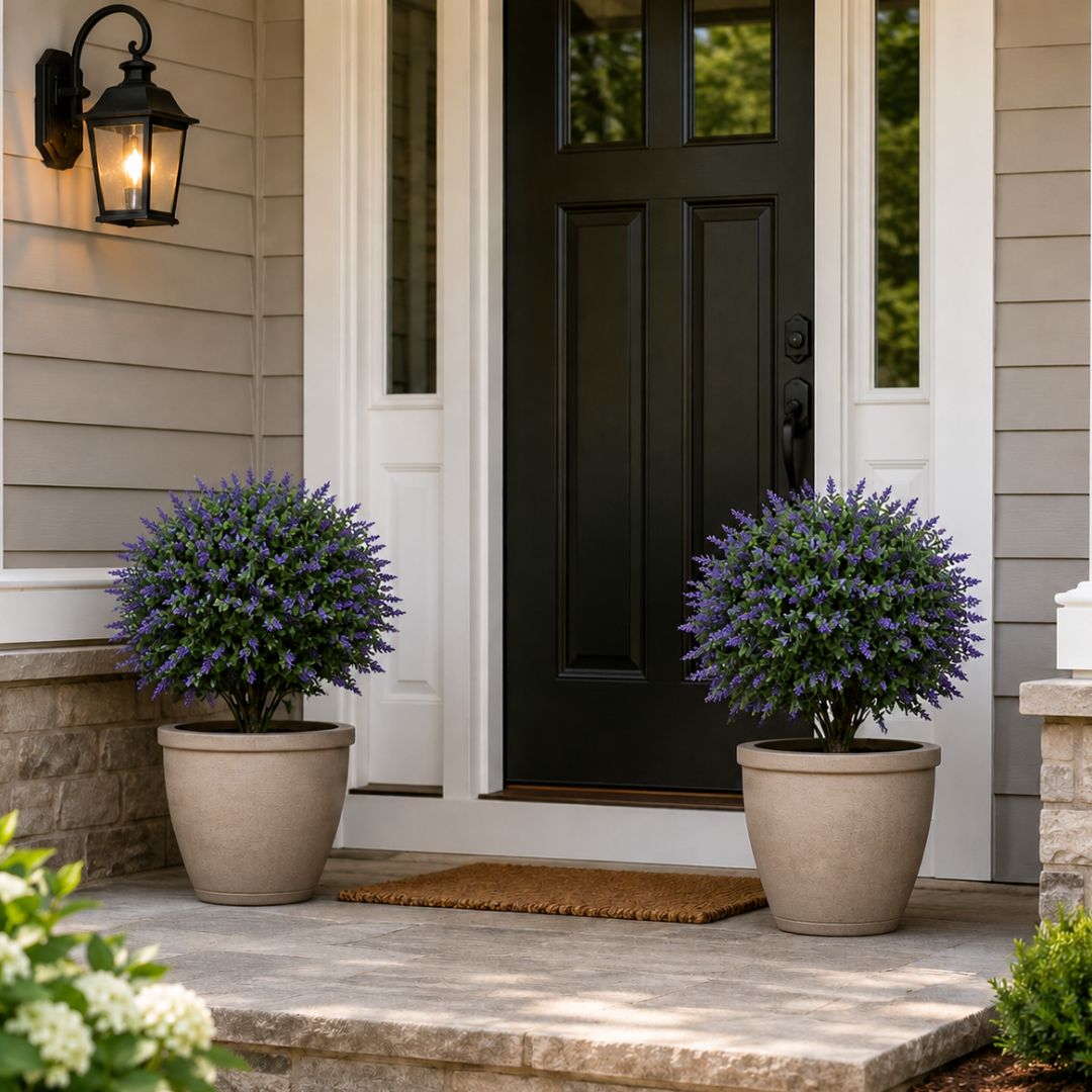 Artificial Lavender Topiary Ball - 22 inch
