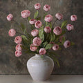 Faux Silk Peony Stems