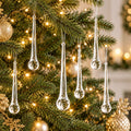 Glass Icicle Ornaments