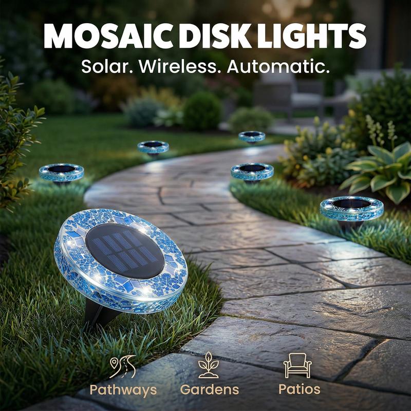 Solar Mosaic Ground Lights