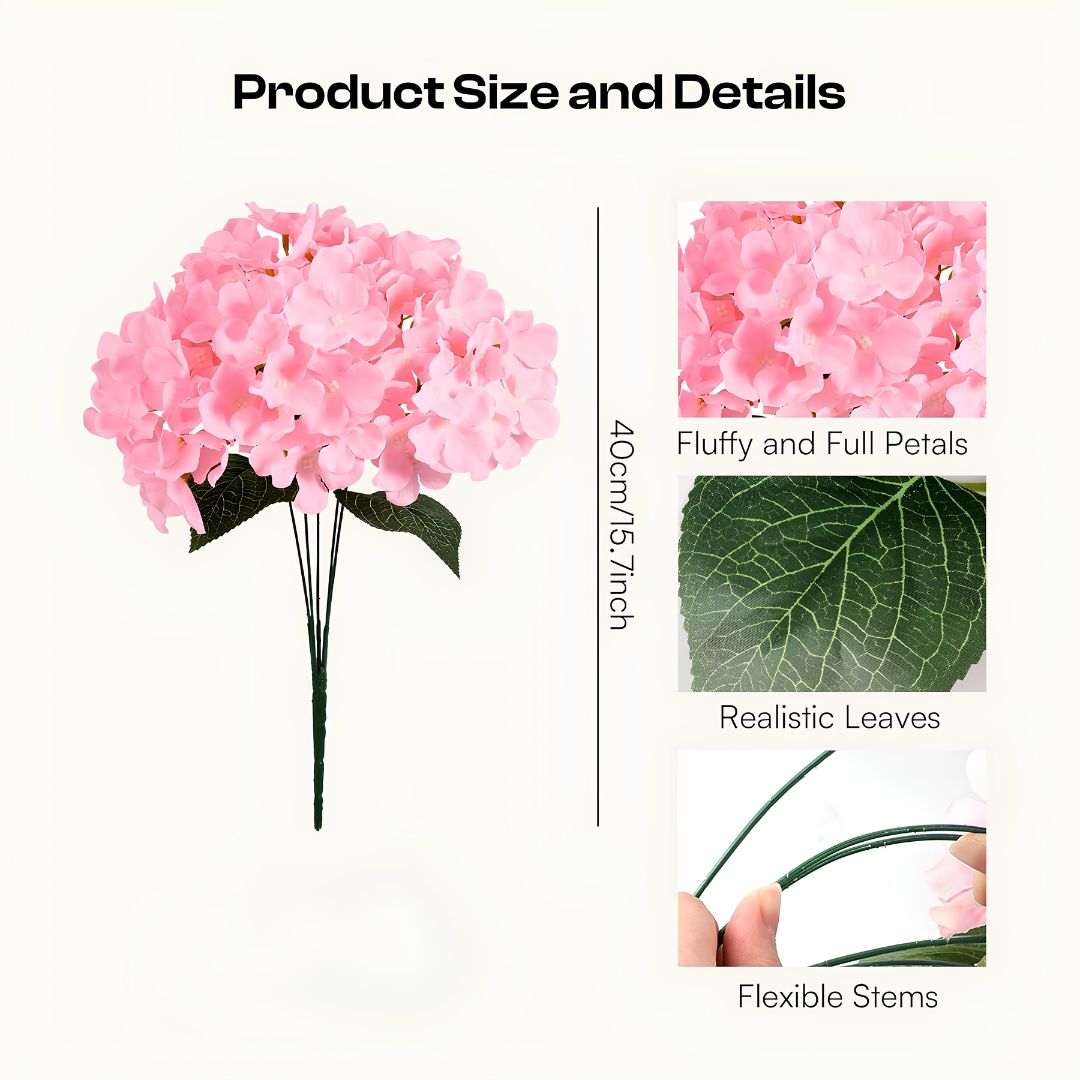 Faux Outdoor Hydrangeas: Weatherproof and UV-Resistant