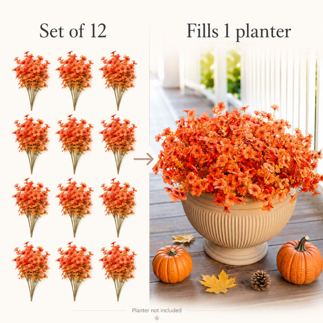 Faux Outdoor Mums - Full Color in Full Sun, No Water Ever