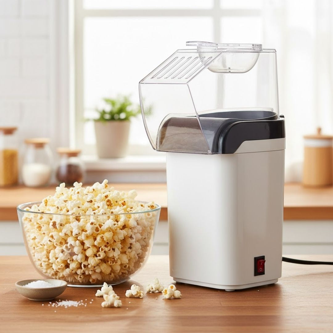 Hot air popcorn maker