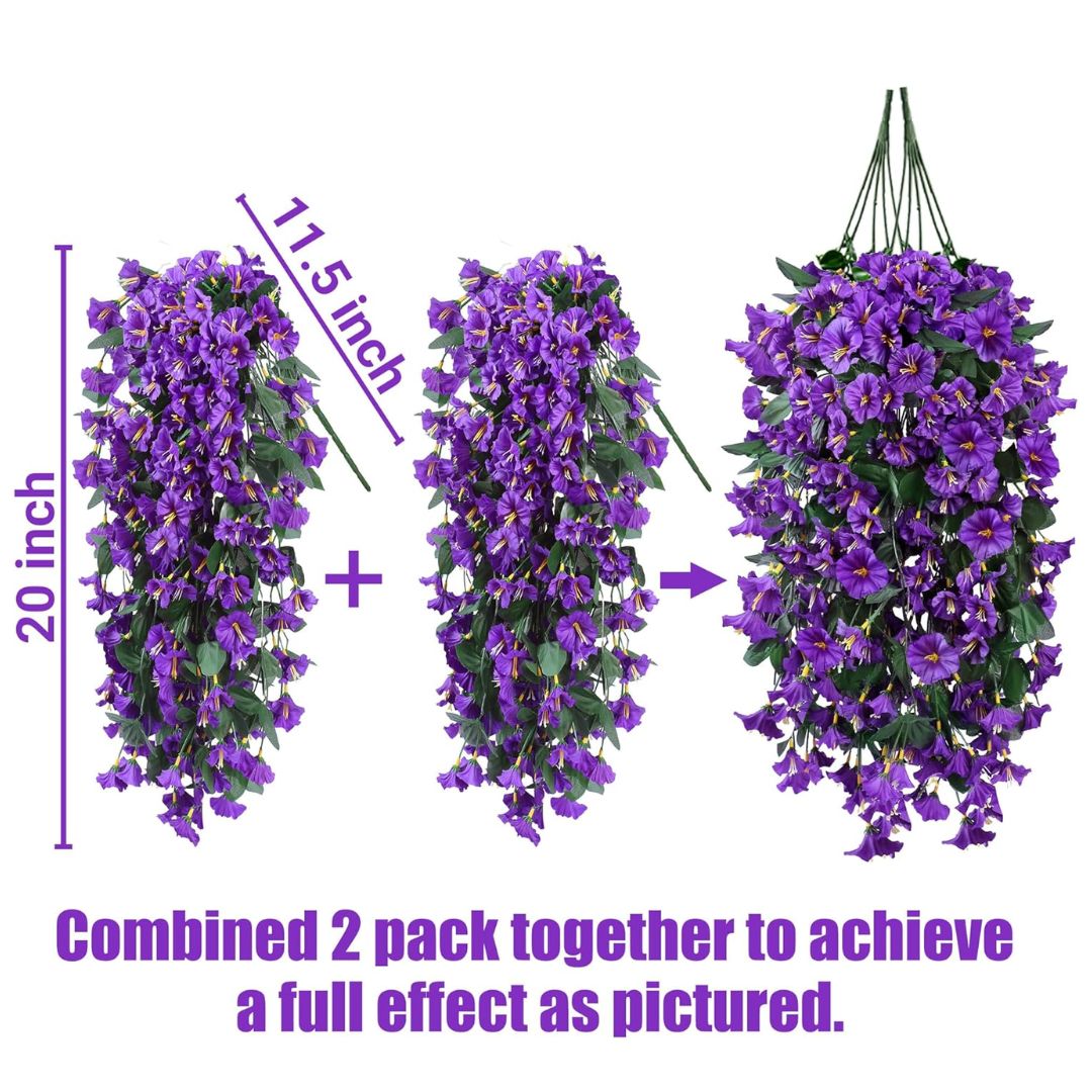 Artificial Morning Glory Flowers - Always in Bloom, Never Needs Watering
