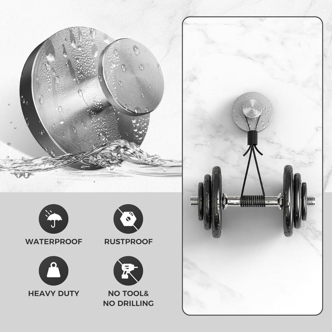 Hook set with strong suction for bathroom and kitchen