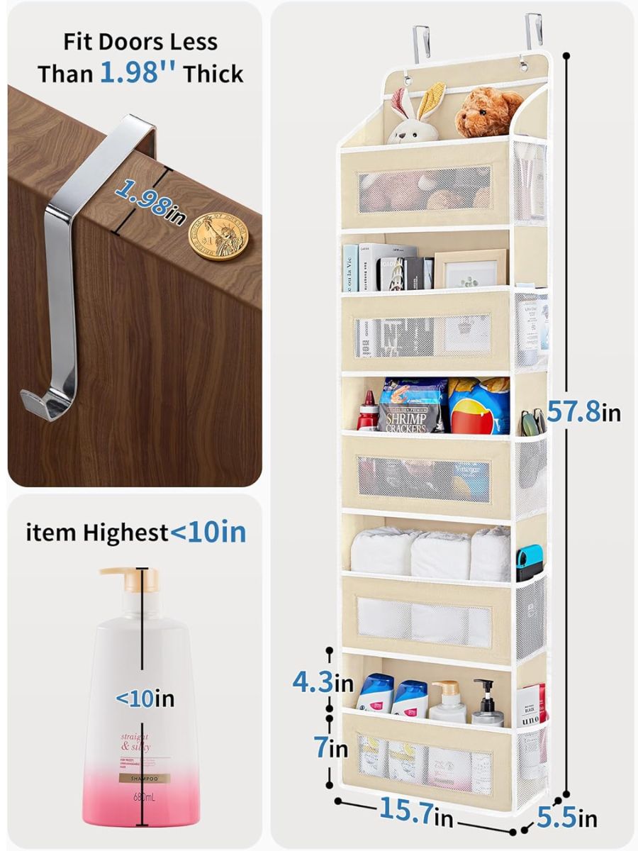 Over-Door Hanging Storage Organizer