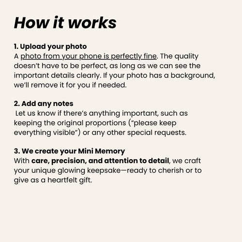 Mini Memories – van foto naar blijvend licht