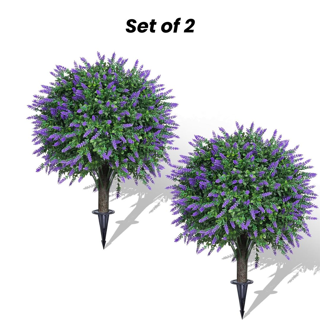Artificial Lavender Topiary Ball - 22 inch