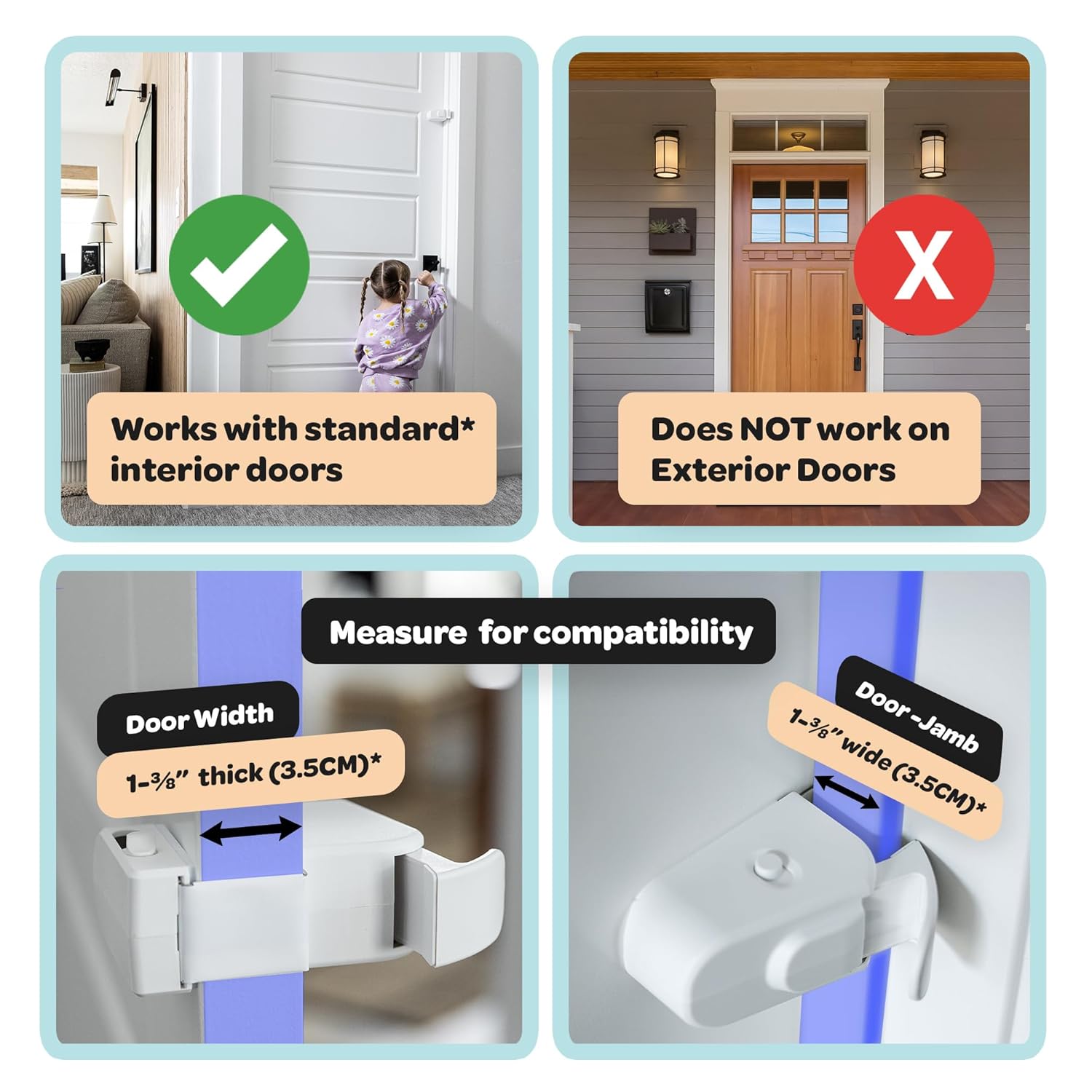 Child safety door lock