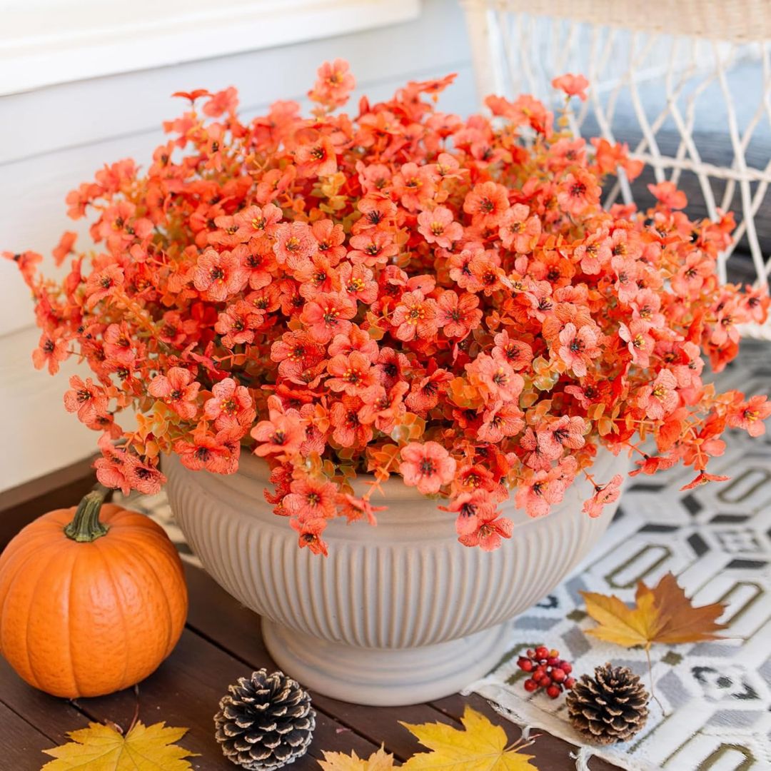 Faux Outdoor Mums - Full Color in Full Sun, No Water Ever