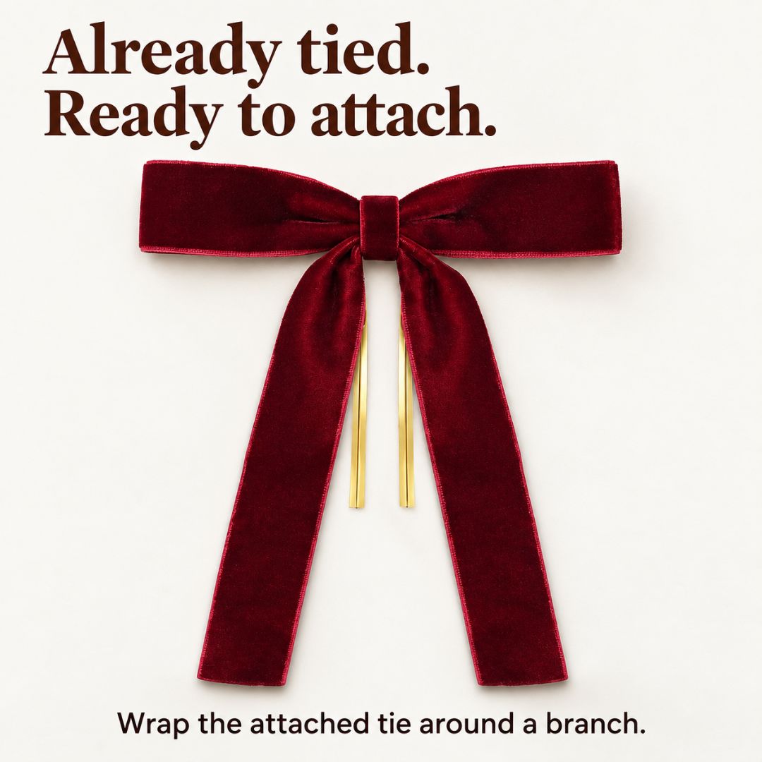 Velvet Tree Bows