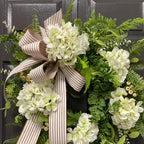 Faux Hydrangea Door Wreath