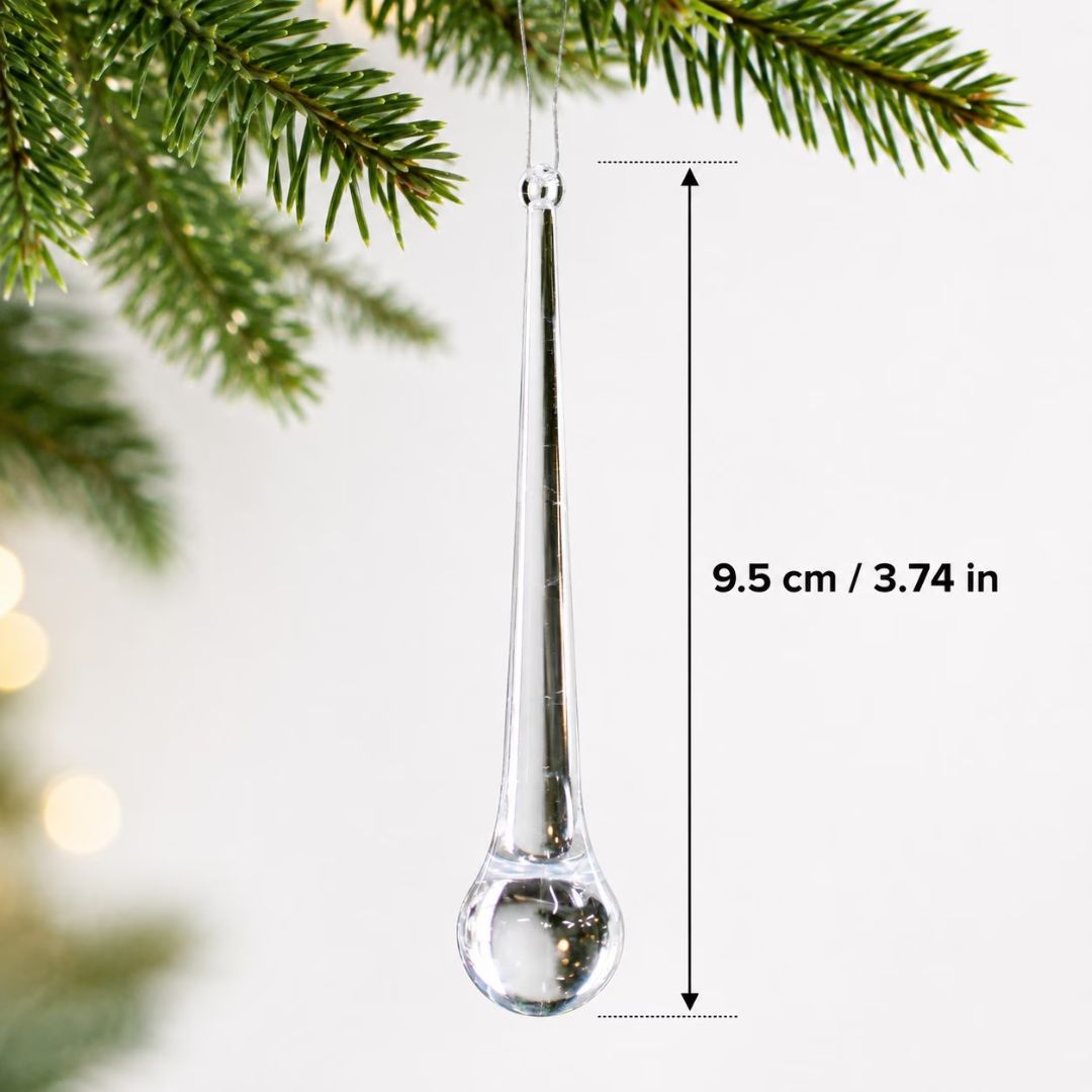 Glass Icicle Ornaments