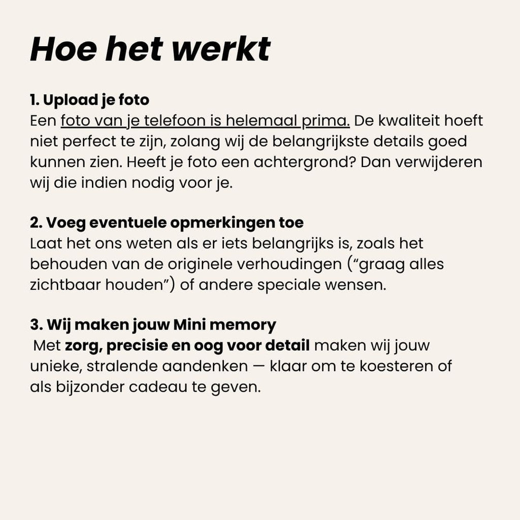 Mini memories – van foto naar blijvend licht