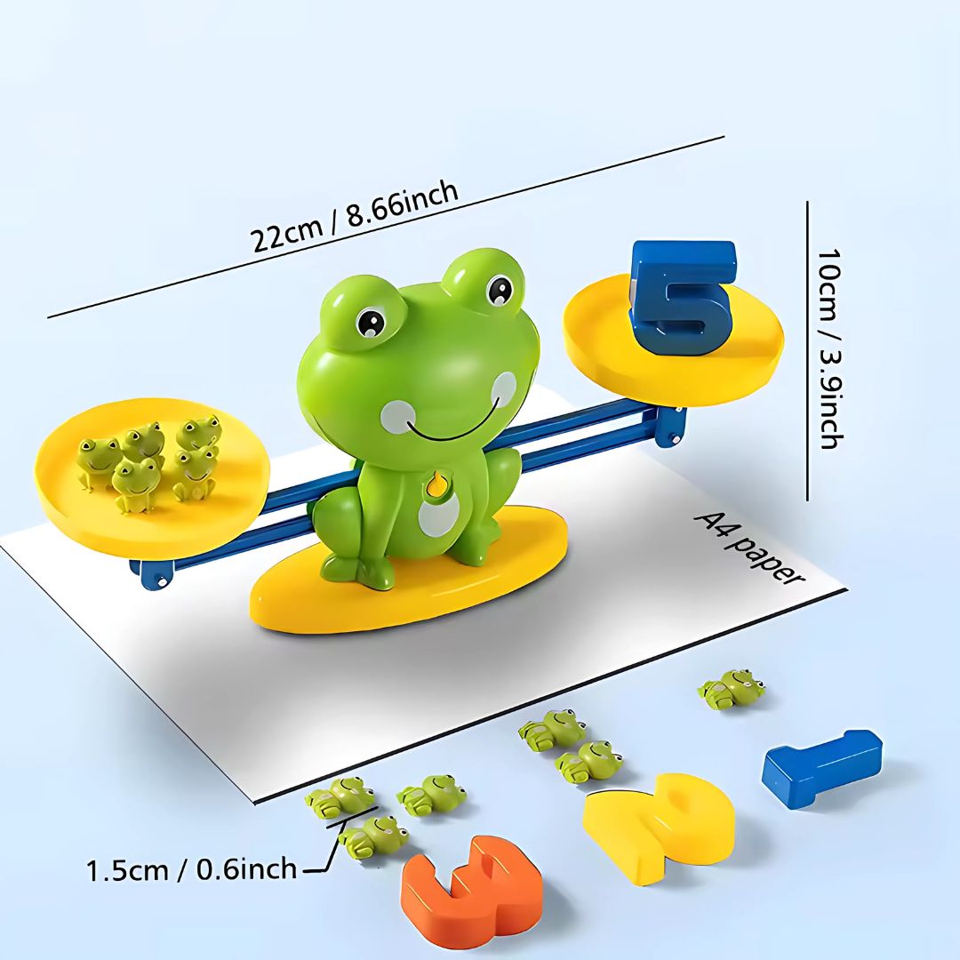 Frog balance scale – counting & math toy