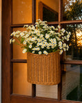 The Faux Daisy Door Basket