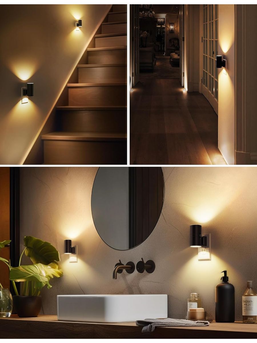Plug-In Night Light with Auto Sensor and Adjustable Brightness