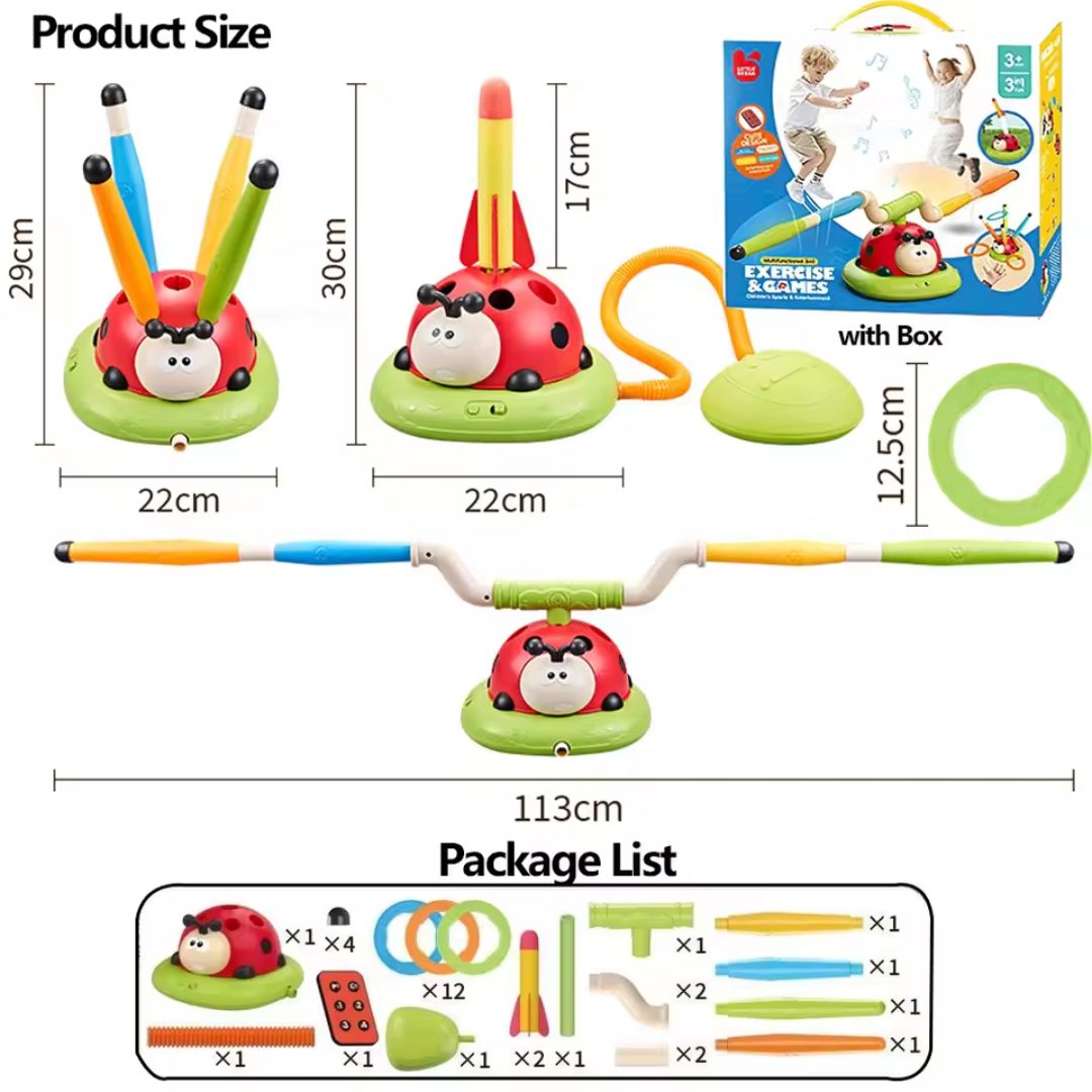 3-in-1 activity spinner - jump, toss, and launch