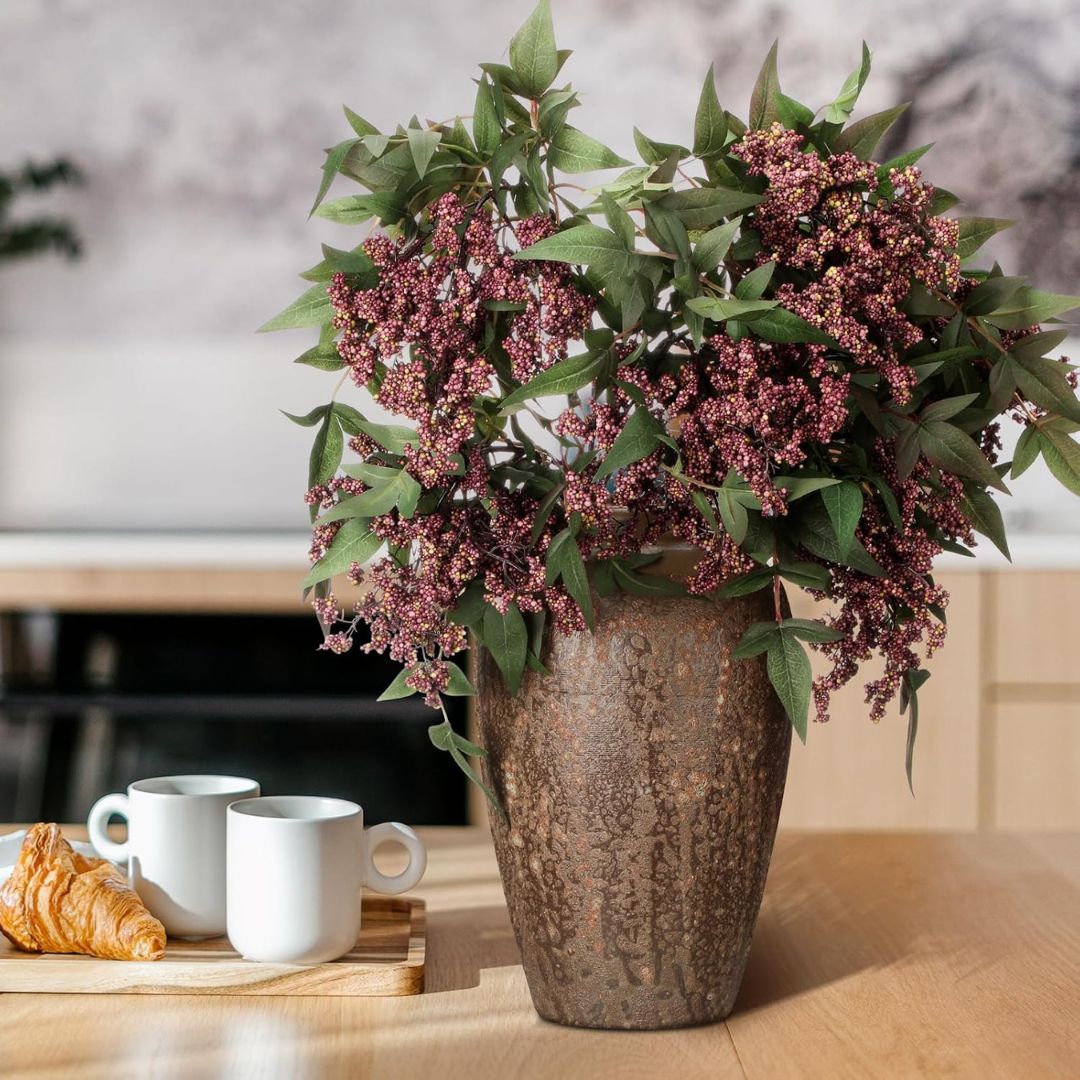 Faux Plum Berry Stems
