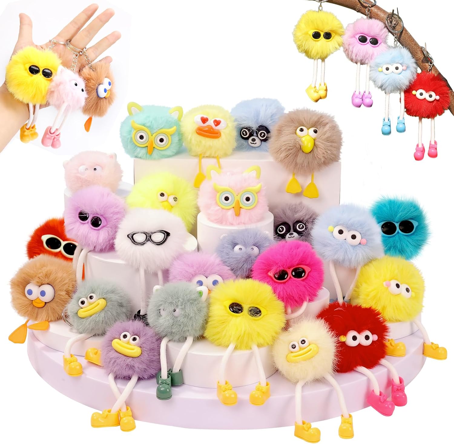 Kids plush keychains