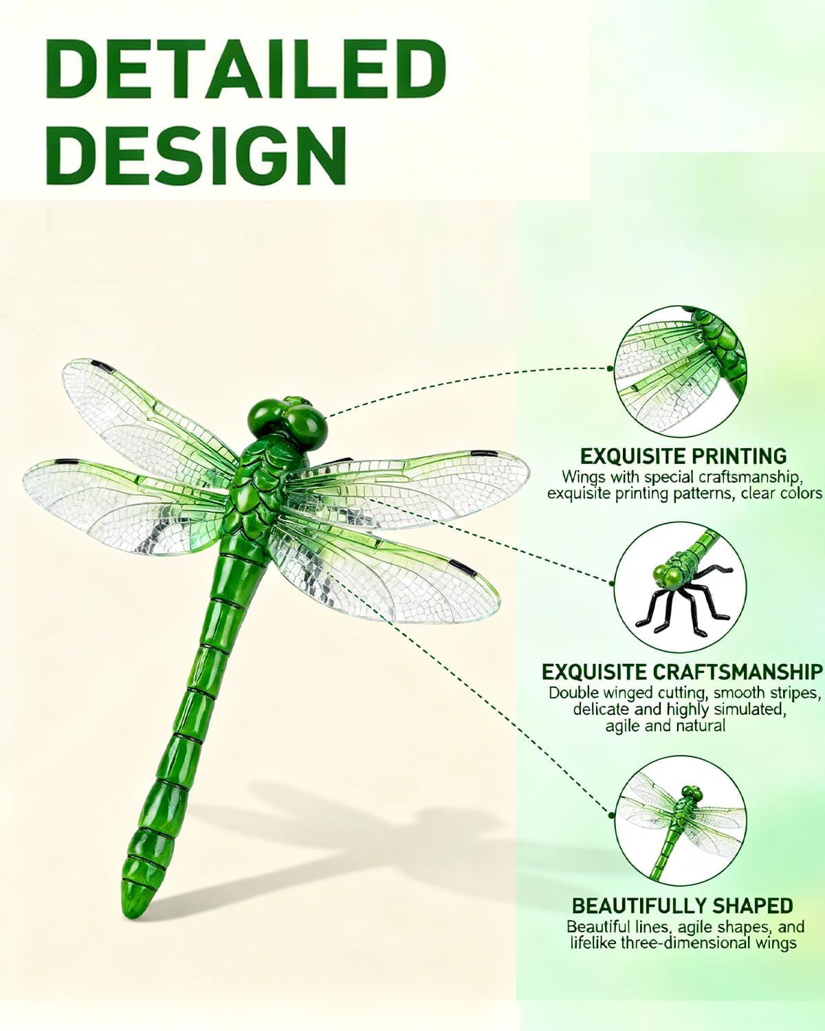 Realistic Dragonfly Decoys – Keep Wasps and Bees Away Without Sprays