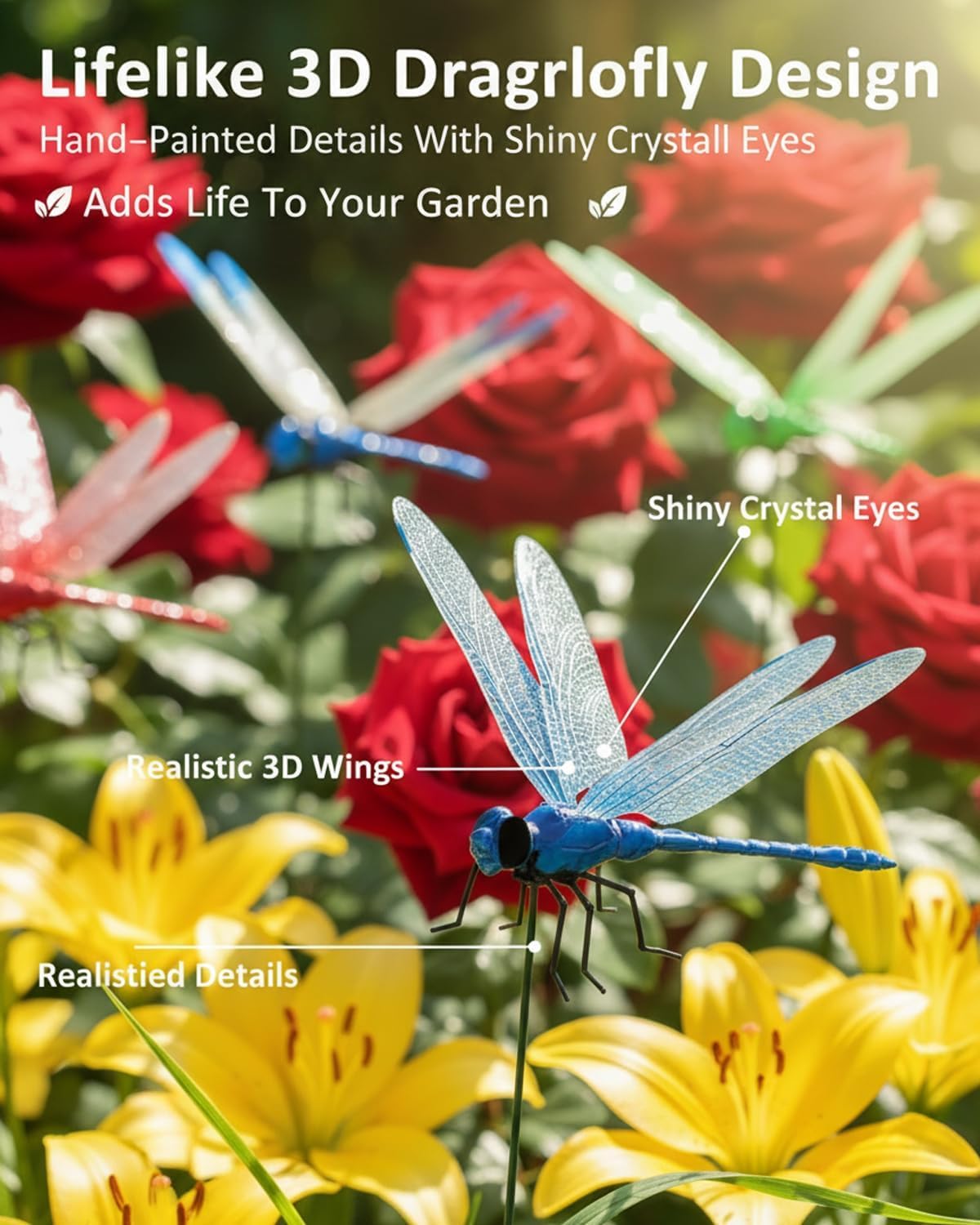 Realistic Dragonfly Decoys – Keep Wasps and Bees Away Without Sprays