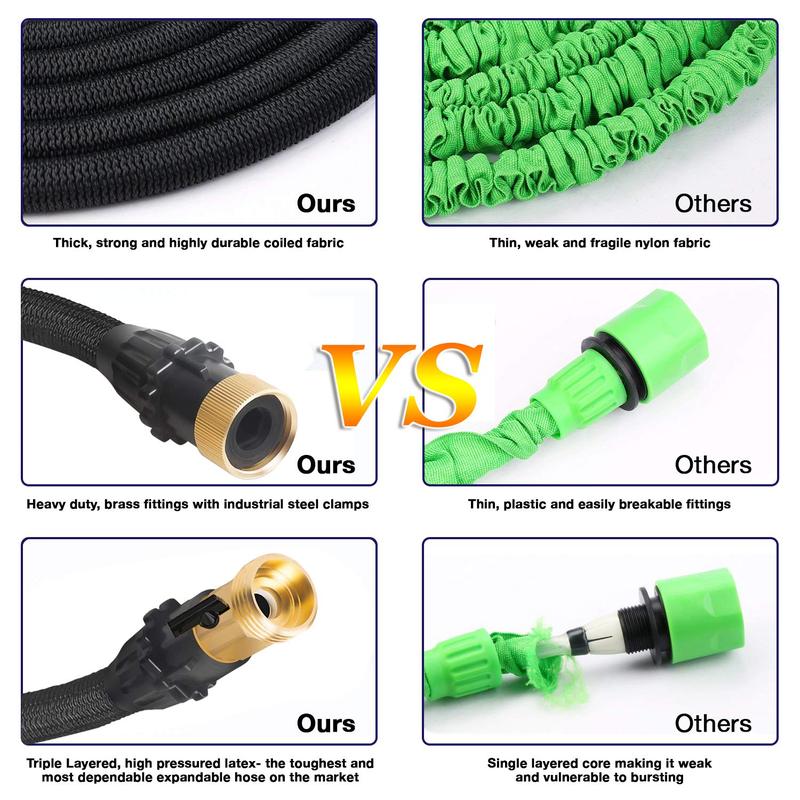 Expandable Garden Hose - Lightweight, No Kinks, Easy Storage