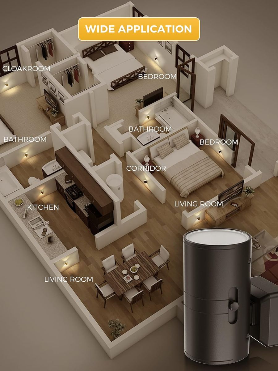Plug-In Night Light with Auto Sensor and Adjustable Brightness