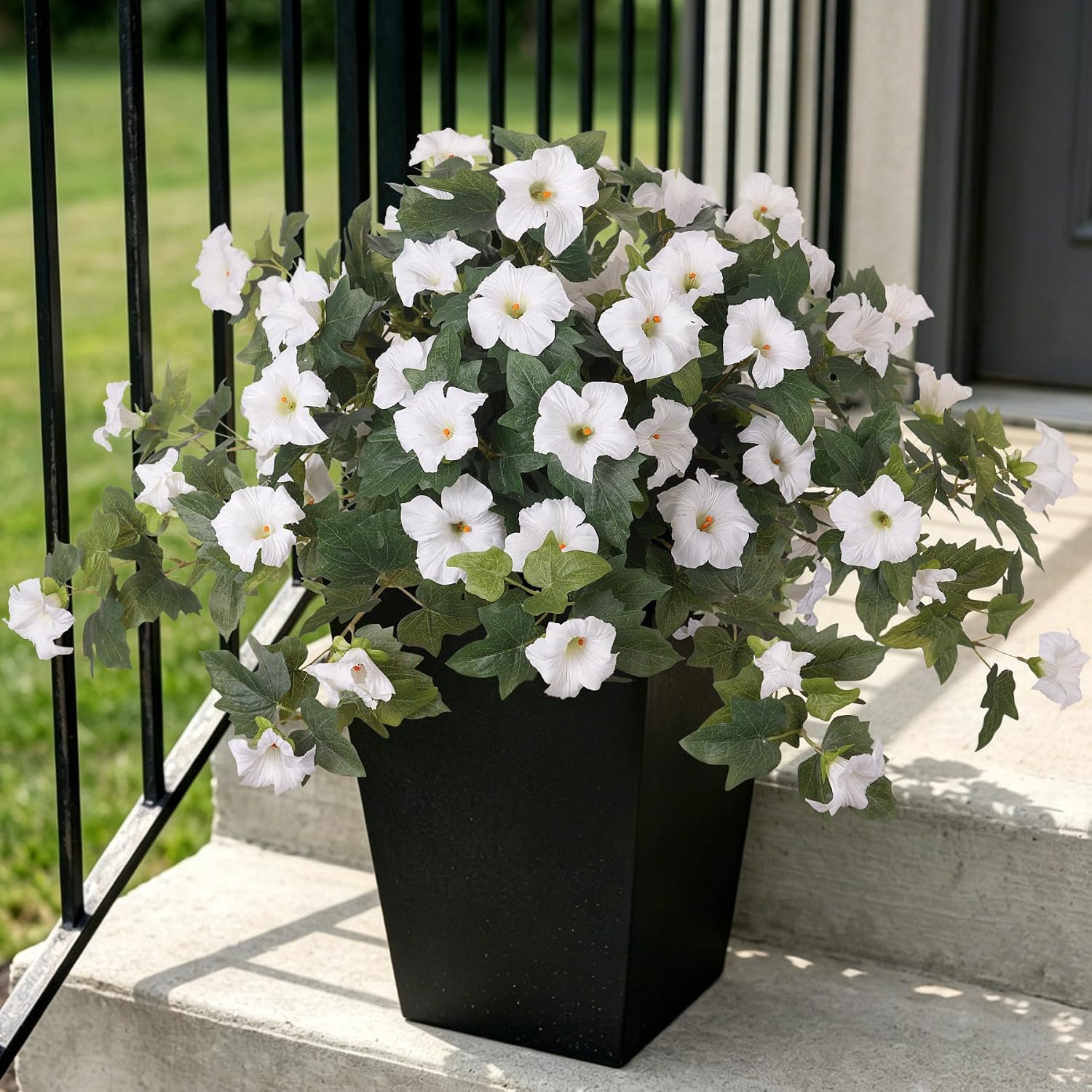 Lifelike Faux Petunias: Weatherproof and UV-Resistant