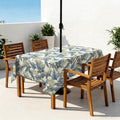 Outdoor Tablecloth with Zipper Opening - Easy Fit Around Your Parasol