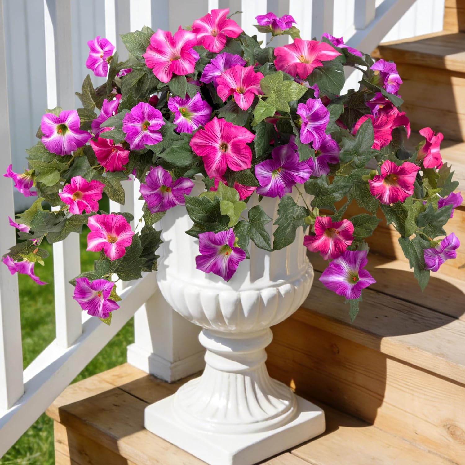 Artificial Petunia Plant – UV Resistant Outdoor Flower