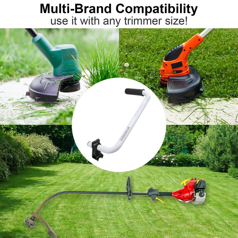 Universal String Trimmer Handle – Stand Upright While Trimming Edges