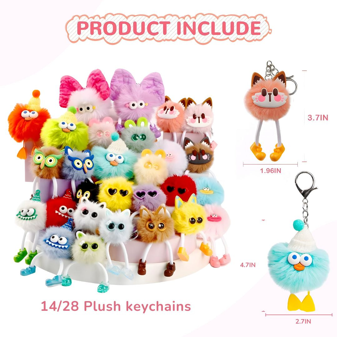 Kids plush keychains