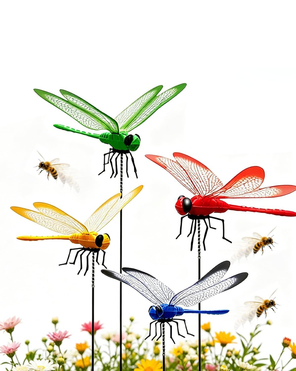 Realistic Dragonfly Decoys – Keep Wasps and Bees Away Without Sprays