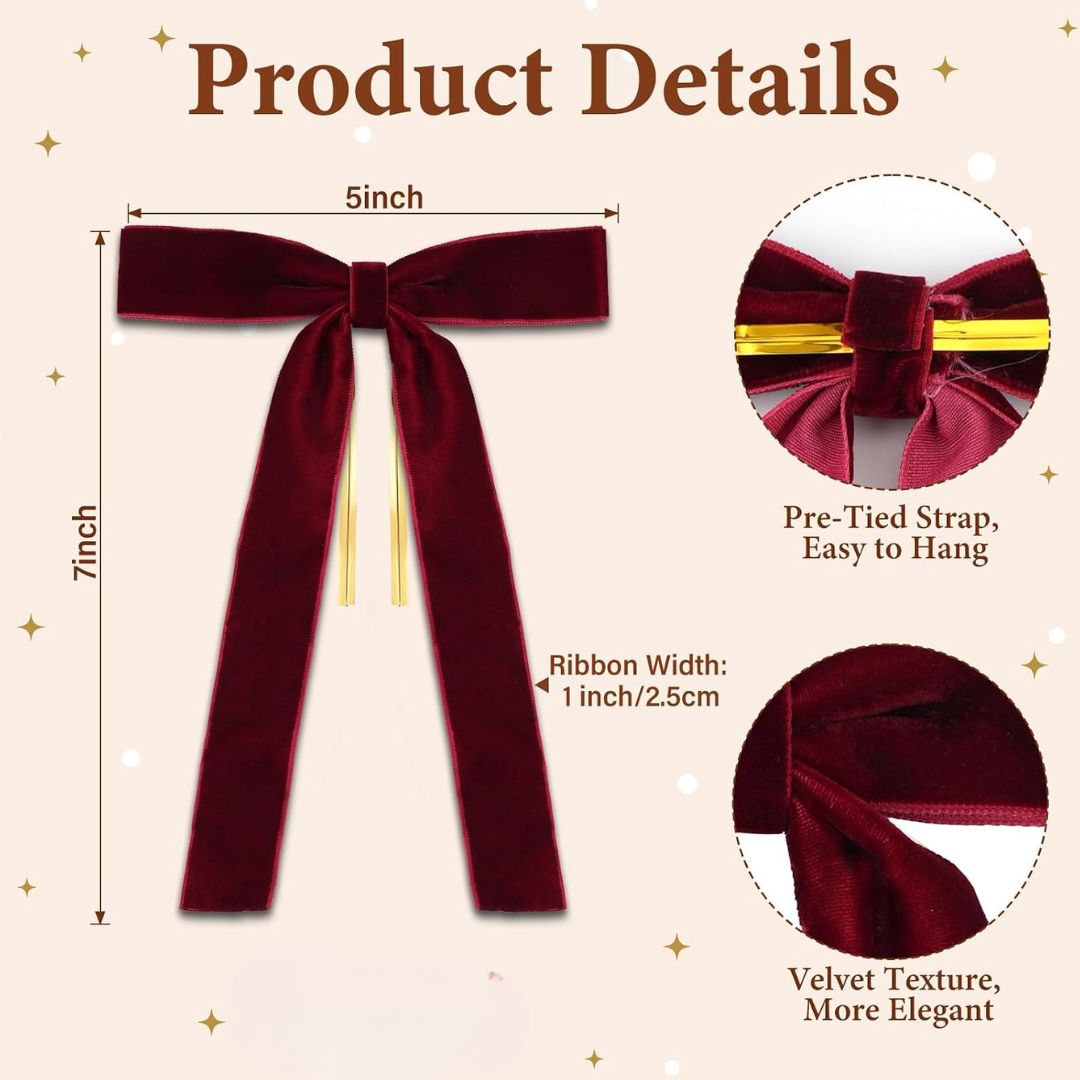 Velvet Tree Bows