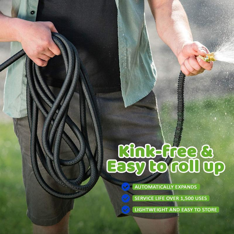 Expandable Garden Hose - Lightweight, No Kinks, Easy Storage