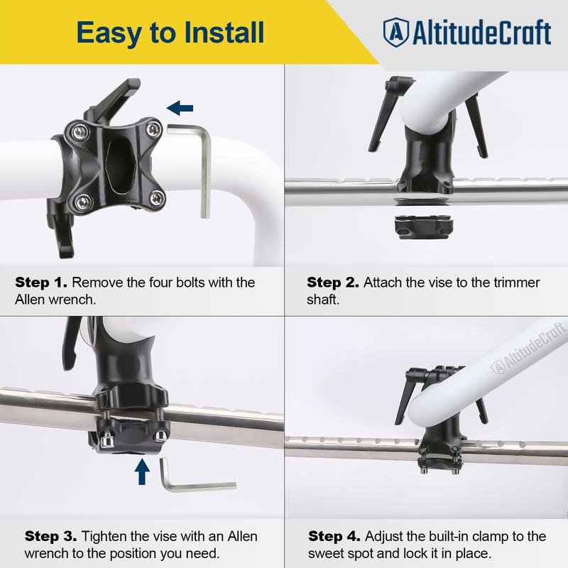 Universal String Trimmer Handle – Stand Upright While Trimming Edges
