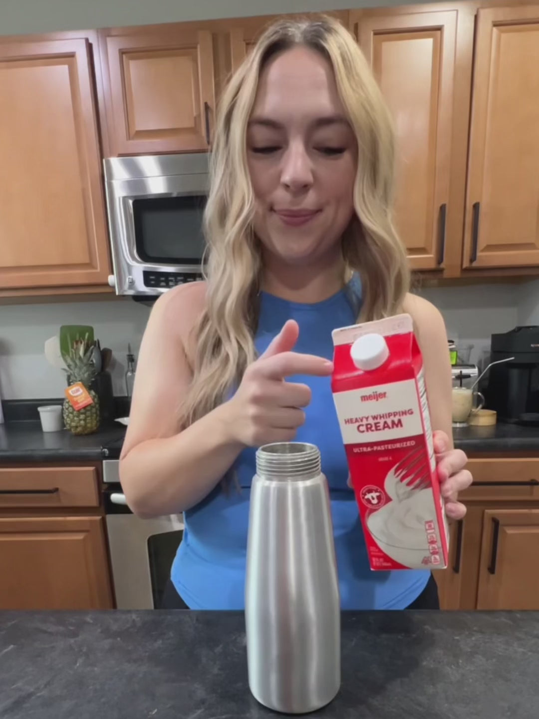 Whipped cream maker - fresh, healthy, and reusable